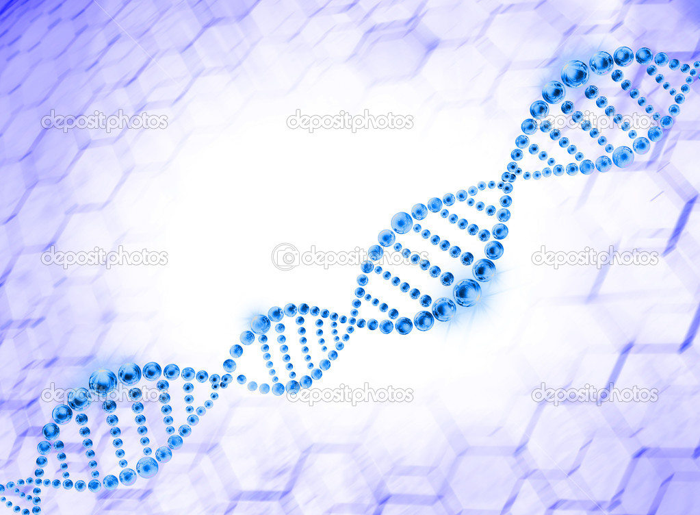 DNA Helix Molecular Background