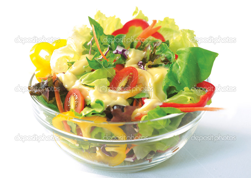 Salad in blow