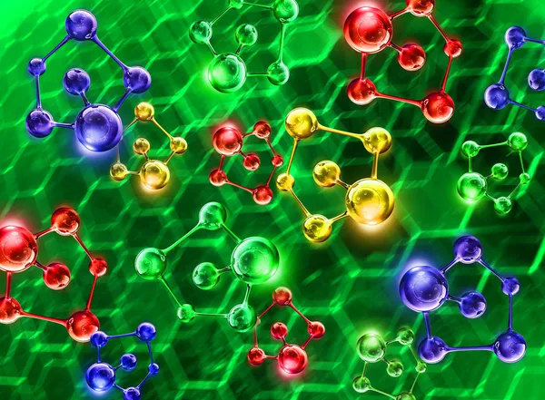 Estructura de la molécula de ADN —  Fotos de Stock