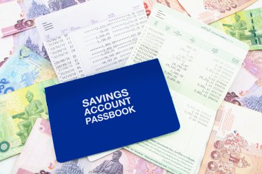 Bank Account Passbook Statement clipart