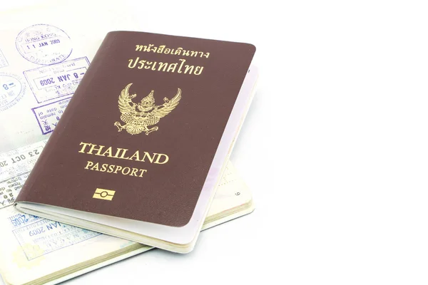 Thailand passport visa stamp isolated — Stock Photo, Image