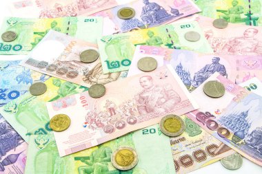 Tayland banknot ve hesap hesap cüzdanı