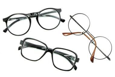 Optical vintage glasses isolated clipart