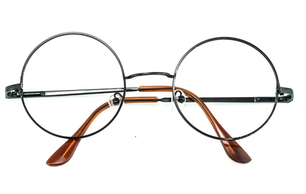 Occhiali vintage ottici isolati — Foto Stock