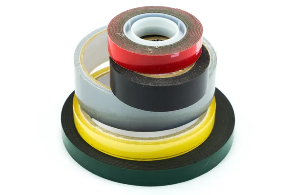 Masking tape, duct tape, double sided tape — Stock Photo, Image