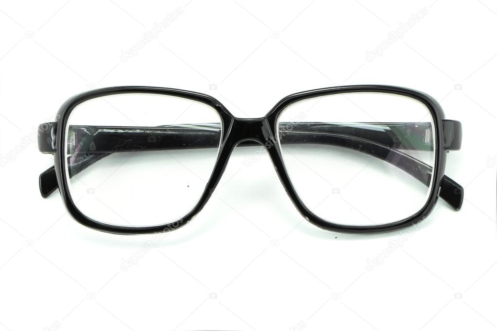 Optical vintage glasses isolated