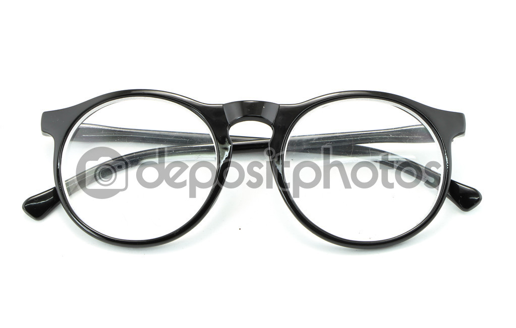 Optical vintage glasses isolated