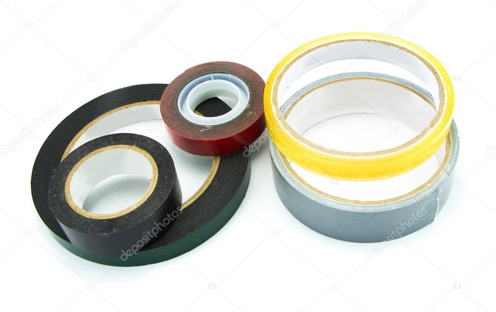 Masking tape, duct tape, double sided tape