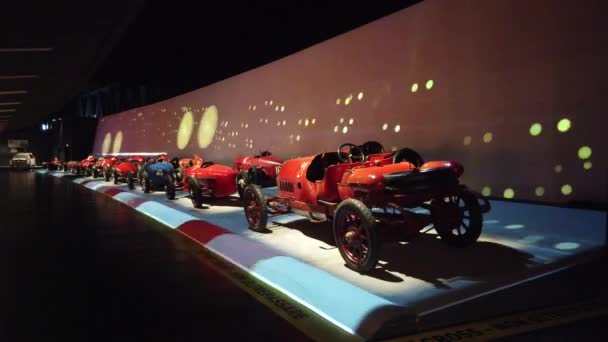 Turín Italia Junio 2021 Parte Exposición Museo Del Automóvil Turín — Vídeos de Stock