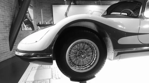 Turín Italia Junio 2021 Detalle Automóvil Antiguo Museo Del Automóvil — Foto de Stock