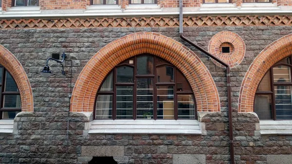 Une Fenêtre Bâtiment Historique Dans Centre Stockholm Suède — Photo