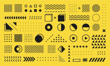 Soyut geometrik grafik element vektörü