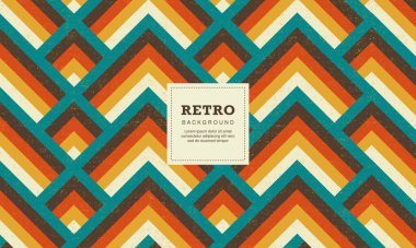 Soyut geometrik üçgenler retro grunge vektör arkaplanı