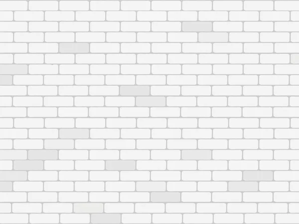 White Brick Wall Texture Background — Stock Vector