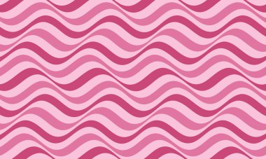 Soyut psikedelik pembe dalgalı çizgi desen arkaplanı