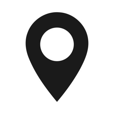 Pin konumu ve konum simgesi vektörü