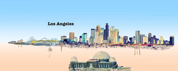 Los Angeles California Illustration