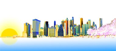 Yeni Yourk Şehri Görüntü Arkaplanı