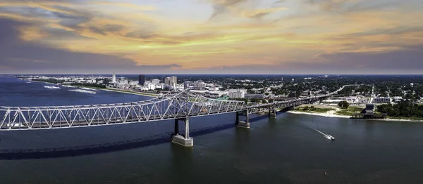 Puente Horace Wilkinson Río Mississippi — Foto de Stock
