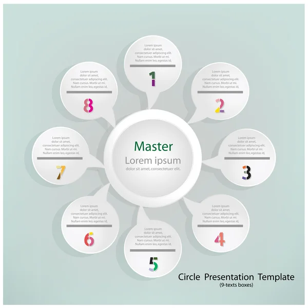 Modello infografico moderno — Vettoriale Stock