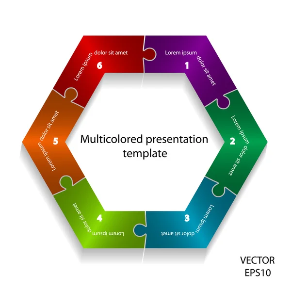 Abstract colorful presentation template. — Stockový vektor
