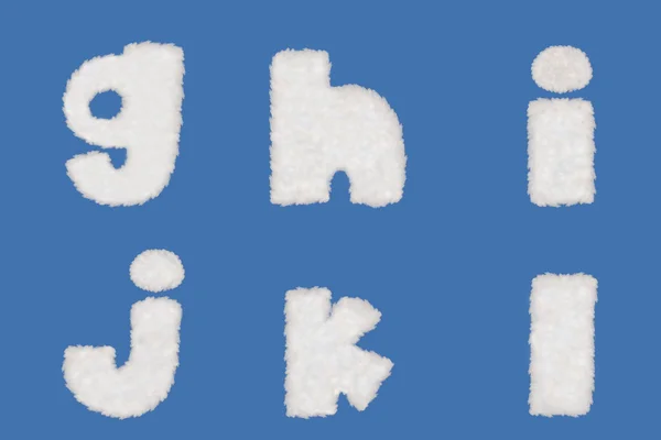 Cloud alphabets — Stock Photo, Image