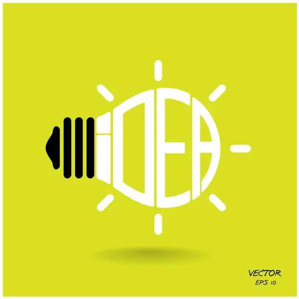 Bombilla creativa, Conceptos de negocios e ideas, Vector . — Vector de stock