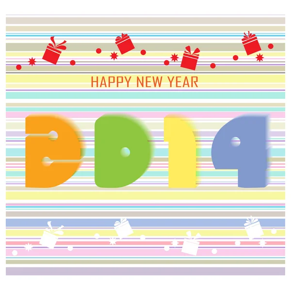 Happy new year 2014 background — Stock Vector