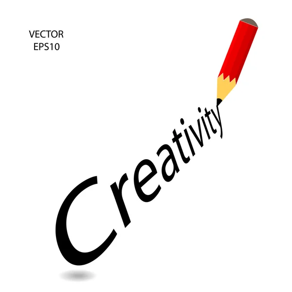 Dibujo y boceto a lápiz de color, pancarta de lápiz creativo — Vector de stock