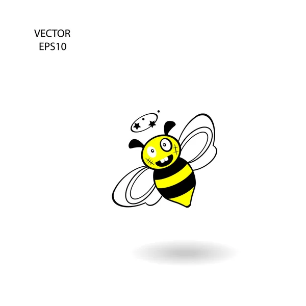 Icono de abeja — Archivo Imágenes Vectoriales