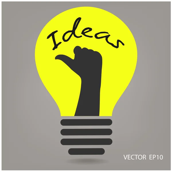 Creative light bulb, — Stock Vector