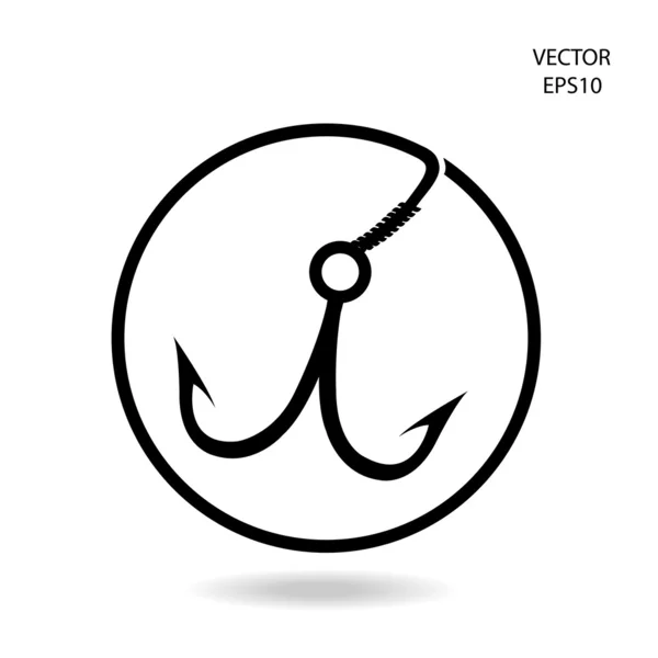 Two crossed fishing hook Vector Art Stock Images Depositphotos