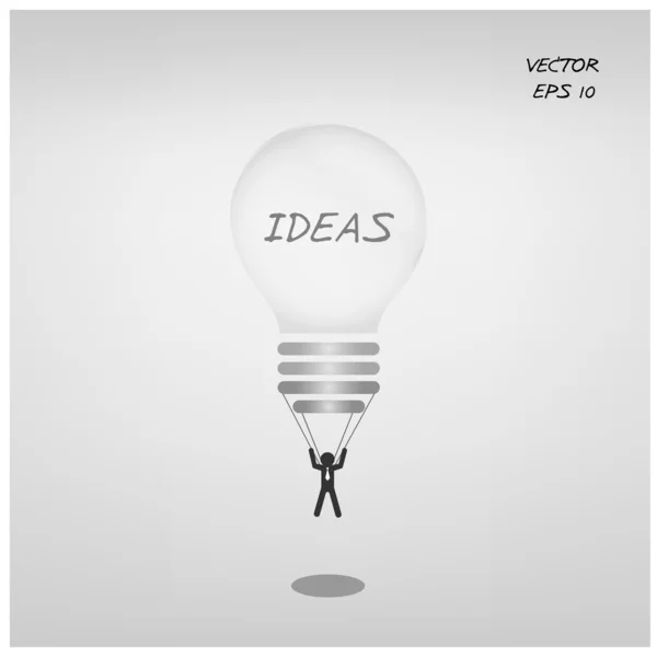 Light bulb infographic background — Stock Vector