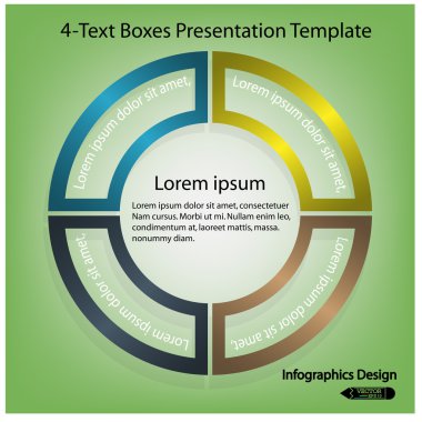 Modern bilgi grafiği seçenekleri pankartı