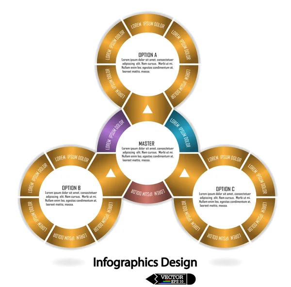 Banner de infografías modernas . — Archivo Imágenes Vectoriales