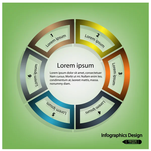 Modern infographics options banner. — Stock Vector