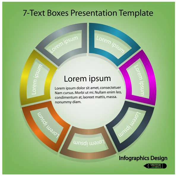 Bannière d'options d'infographie moderne . — Image vectorielle