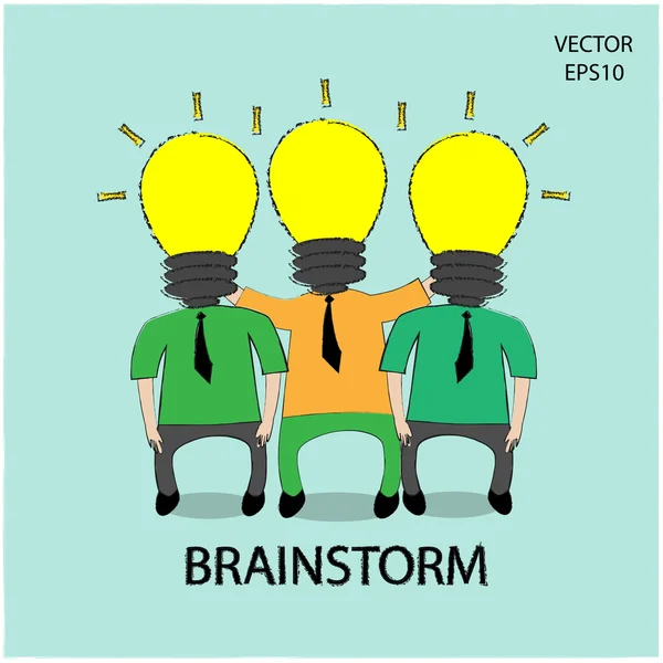 Zakenman pictogram, tekenfilm — Stockvector