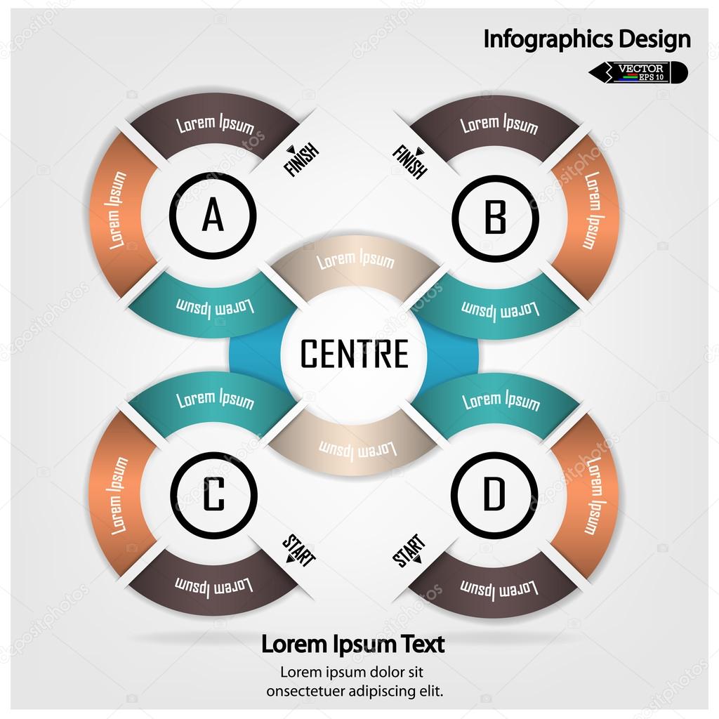 Modern infographics options banner.