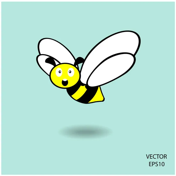 Symbole d'abeille drôle — Image vectorielle