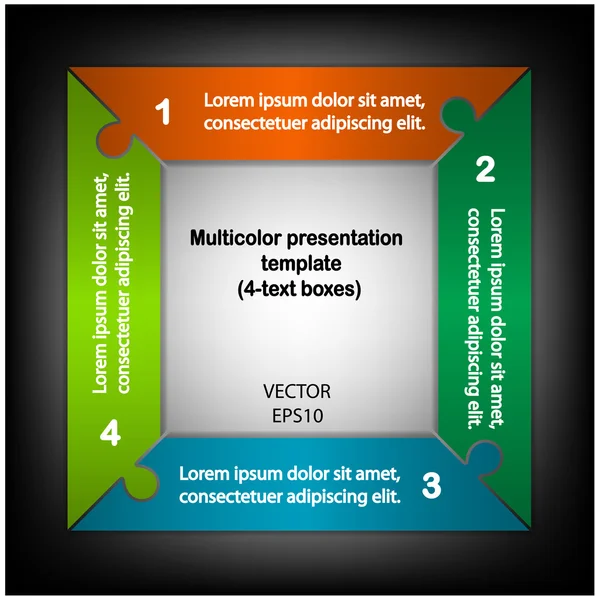 Bannière d'options d'infographie moderne — Image vectorielle