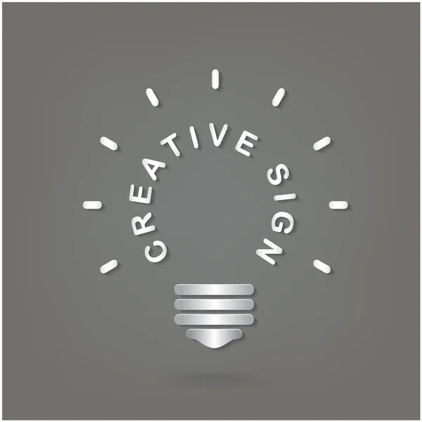 Creatieve gloeilamp idee concept achtergrondontwerp voor poster fl — Stockvector