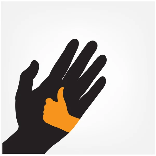 Hand icon,hand symbol — Stock Vector