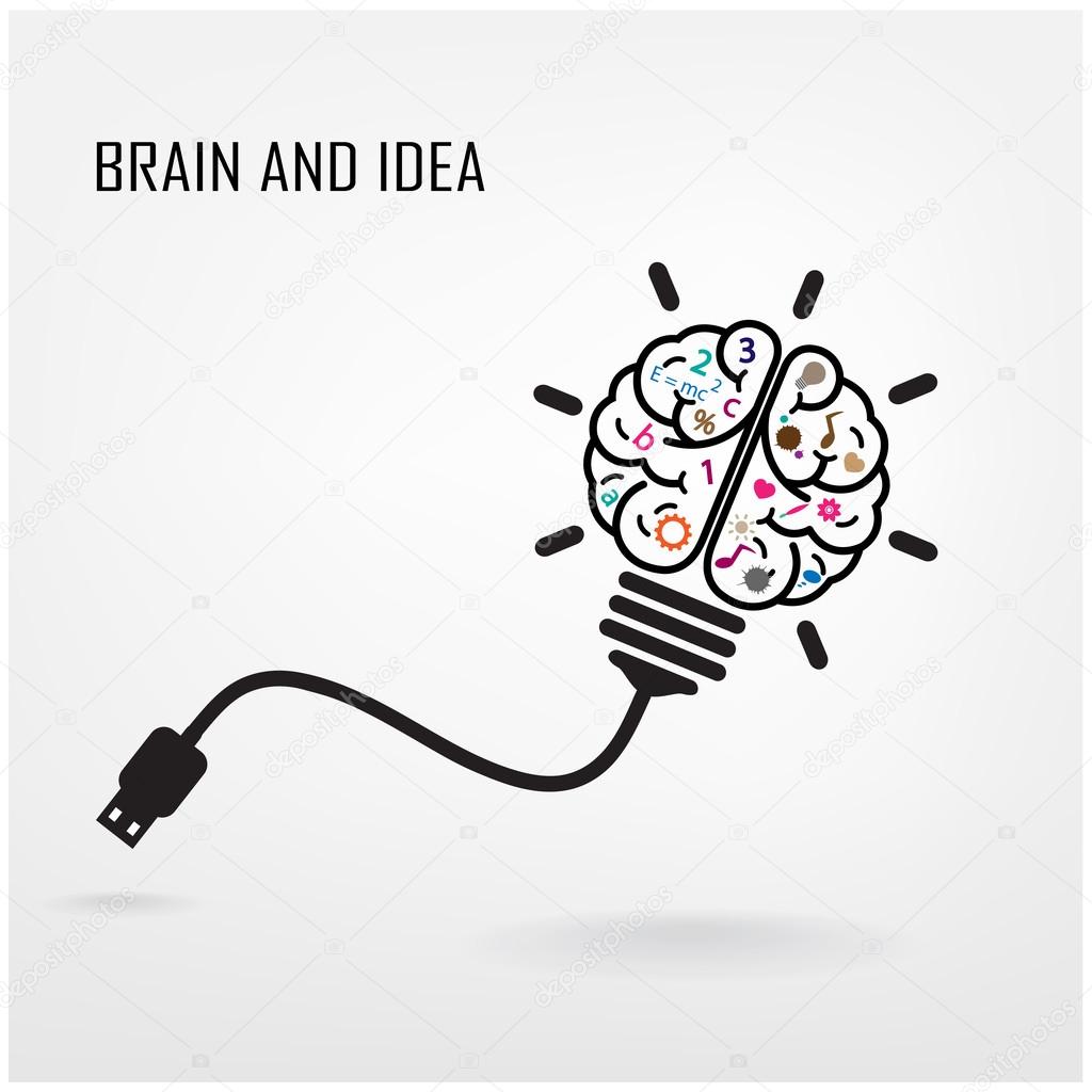 Creative brain symbol