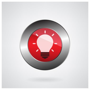 yaratıcı ampul fikir kavramı düğmesi
