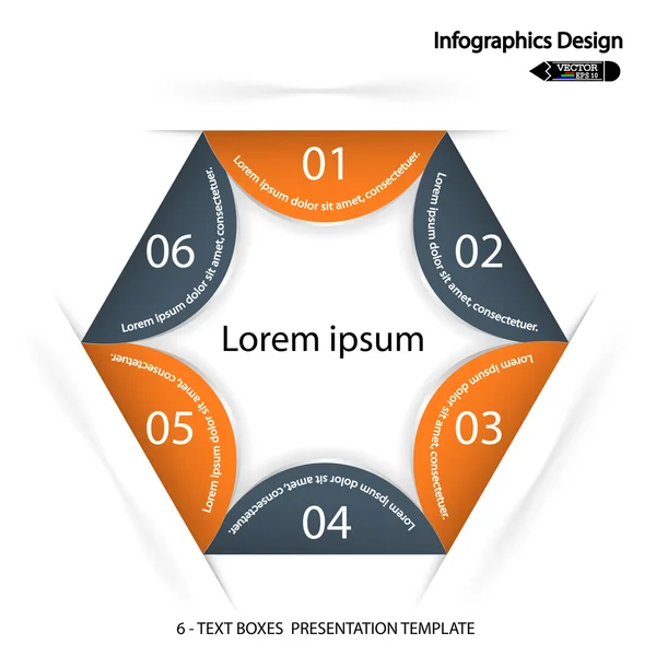 Plantilla de diseño moderno — Vector de stock