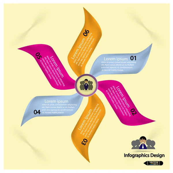 Temiz infographics seçenekleri afiş. — Stok Vektör