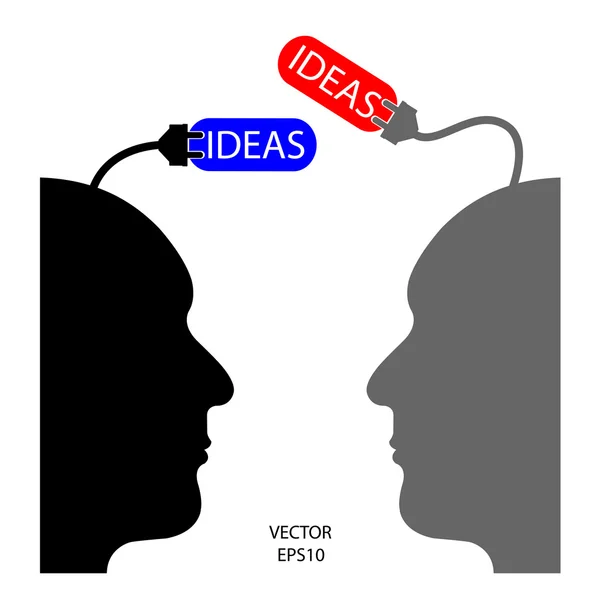 Idea charging — Stock Vector