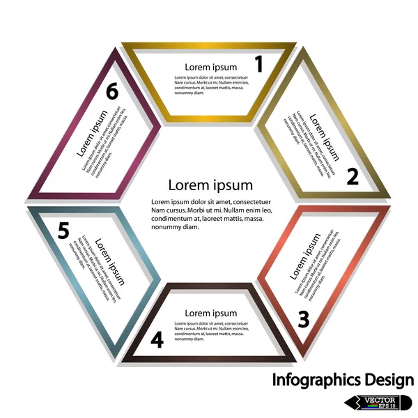 Bannière d'options d'infographie moderne . — Image vectorielle