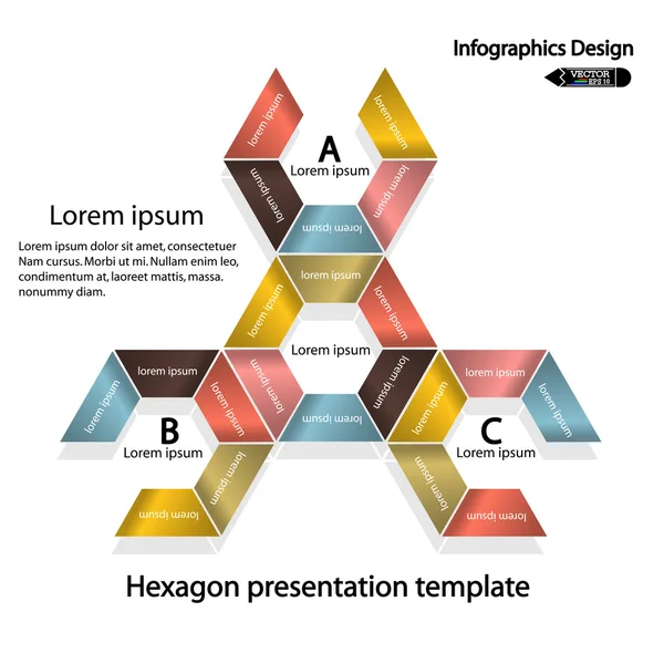 Banner de opciones de infografías modernas — Vector de stock